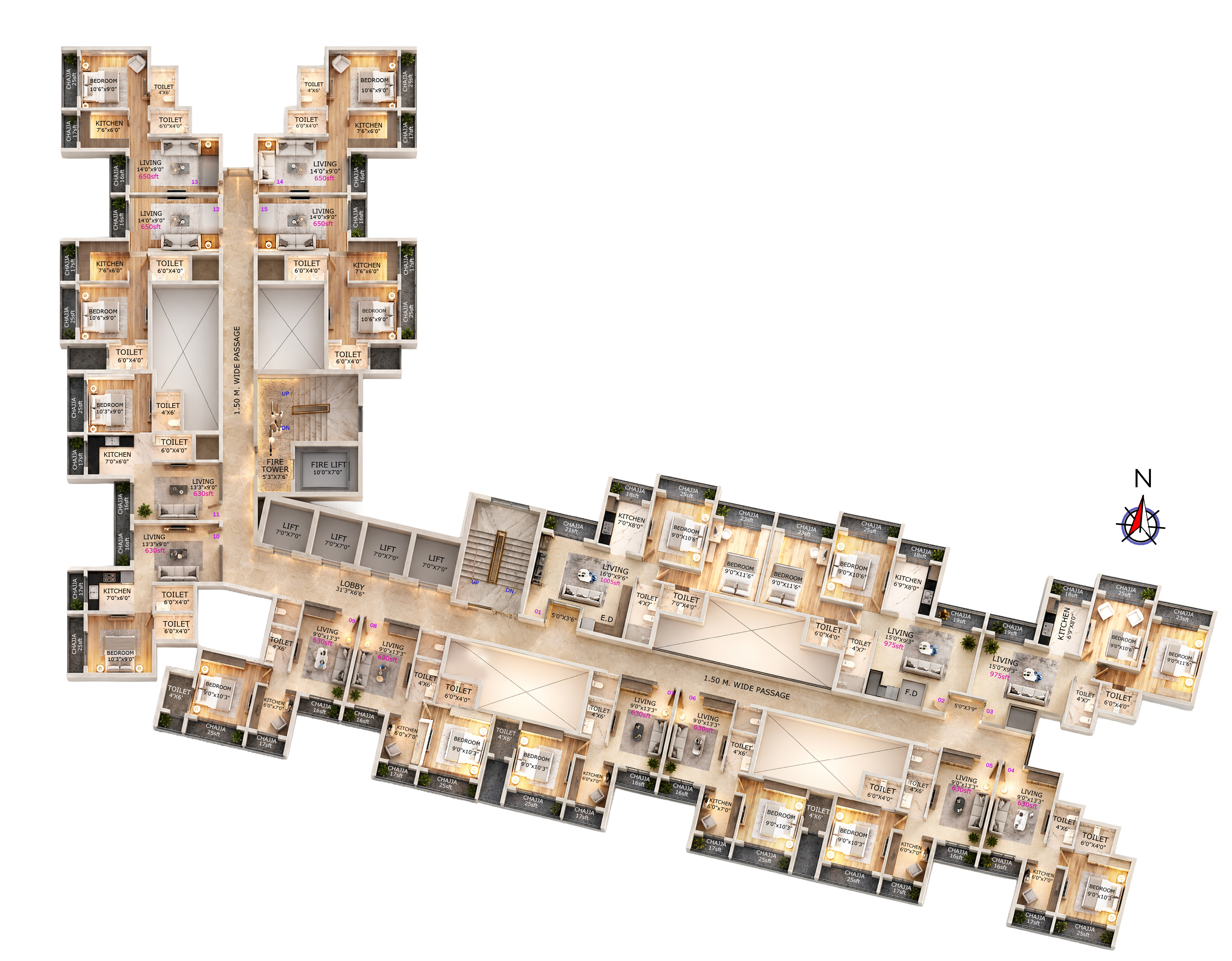 Typical floor plan
